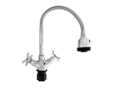 Изображение товара Смеситель для кухни СоюзКран гибкий излив керам кран-буксы 1/2 хром цинк SK01-F240 в Миди Лтд