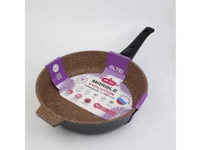 Изображение товара Сковорода  Marble evolution brown 28см АП съемная ручка АЛТЕЙ (10шт/уп) в Миди Лтд