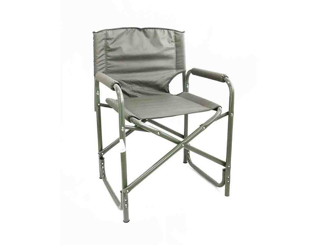 Изображение товара Кресло складное СЛЕДОПЫТ 585х450х825мм сталь 25мм цвет хаки в Миди Лтд