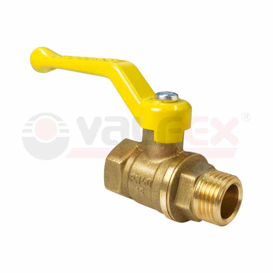 Кран газовый шар. 1/2 г/ш ручка Valfex латунь (20шт/уп) - фото в Миди Лтд Изображение товара Кран газовый шар. 1/2 г/ш ручка Valfex латунь (20шт/уп) в Миди Лтд