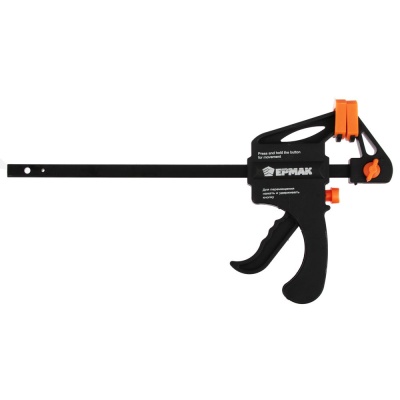 Изображение товара Струбцина универсальная F-образная 150*265*45мм пластмассовый корпус ЕРМАК (96шт/уп) в Миди Лтд