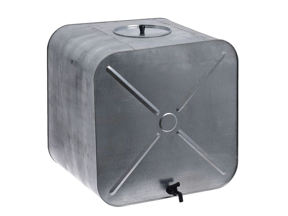 Бак оцинкованный овальный с краном 95л - фото в Миди Лтд Изображение товара Бак оцинкованный овальный с краном 95л в Миди Лтд