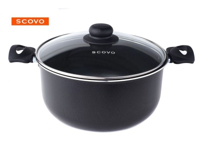 Изображение товара Кастрюля Scovo Consul 20см ст. крышка антипригарное покрытие (4шт/уп) Х в Миди Лтд