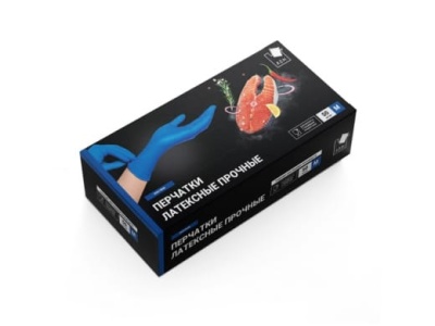 Изображение товара Перчатки латексные прочные High Risk M (50шт/уп) в Миди Лтд