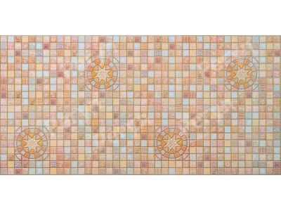 Изображение товара Панель ПВХ мозаика Медальон коричневый толщ 0,4мм 0,957*480 (30шт/уп) в Миди Лтд