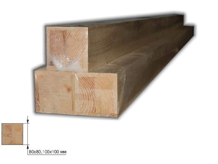 Брус Клеёный Опорный  80*80*6000мм сорт А-А (уп-2шт) - фото в Миди Лтд Изображение товара Брус Клеёный Опорный  80*80*6000мм сорт А-А (уп-2шт) в Миди Лтд