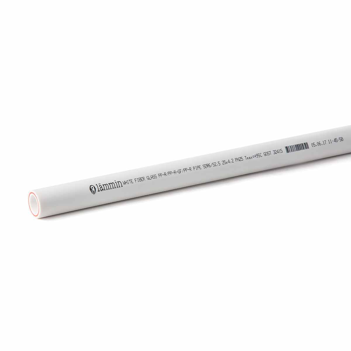 Изображение товара Труба полипропиленовая 20*3,4 гор/воды и отопления, армир.стекловолокном PN 25 Lammin (4метра)  в Миди Лтд