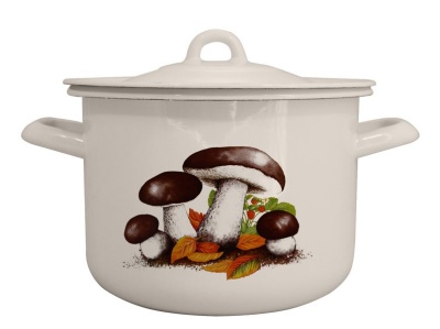 Кастрюля эмаль жемчужная 2,4л Боровики Р-16102Б/4Жм (4шт/уп) - фото в Миди Лтд Изображение товара Кастрюля эмаль жемчужная 2,4л Боровики Р-16102Б/4Жм (4шт/уп) в Миди Лтд