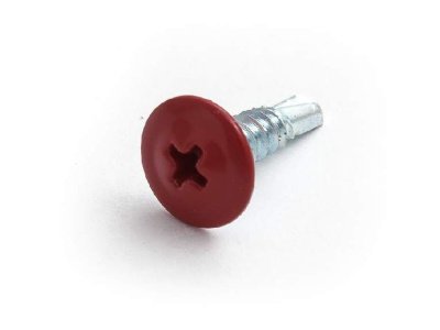 Изображение товара Саморез п/ш вишня 4,2*13 RAL 3005 сверло (450шт/уп) в Миди Лтд