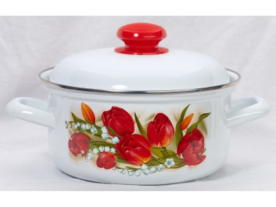 Изображение товара Кастрюля эмаль жемчужная 2,0л Ласковый май С-1510АП2/4Жм (4шт/уп) Х в Миди Лтд