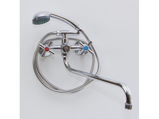 Изображение товара Смеситель для ванны длинный излив MIXLINE  ML09-02 в Миди Лтд