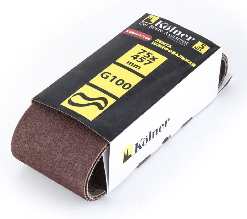Изображение товара Ремень шлифовальный Kolner KSB 457*75мм  Р 100 (5шт/уп) 39699 в Миди Лтд