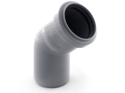 Отвод  50*45 (ММП) (100шт/уп) - фото в Миди Лтд Изображение товара Отвод  50*45 (ММП) (100шт/уп) в Миди Лтд