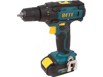 Дрель-Шуруповерт аккумуляторная FIT 0-350/1300 (коробка) - фото в Миди Лтд Изображение товара Дрель-Шуруповерт аккумуляторная FIT 0-350/1300 (коробка) в Миди Лтд