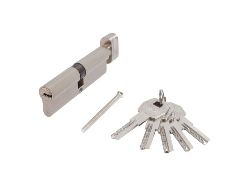 Цилиндр. механизм Стандарт MAX 100 (50*50В) SN 5кл перф.ключ/верт. никель матовый - фото в Миди Лтд Изображение товара Цилиндр. механизм Стандарт MAX 100 (50*50В) SN 5кл перф.ключ/верт. никель матовый в Миди Лтд