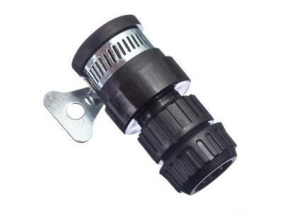 Изображение товара Соединитель шланга 3/4 с безрезьбавым краном, с хомутом  INBLOOM   Х в Миди Лтд