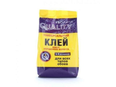 Изображение товара Клей обойный универсальный "Quality" 200гр в мягкой пачке (30шт/уп) в Миди Лтд