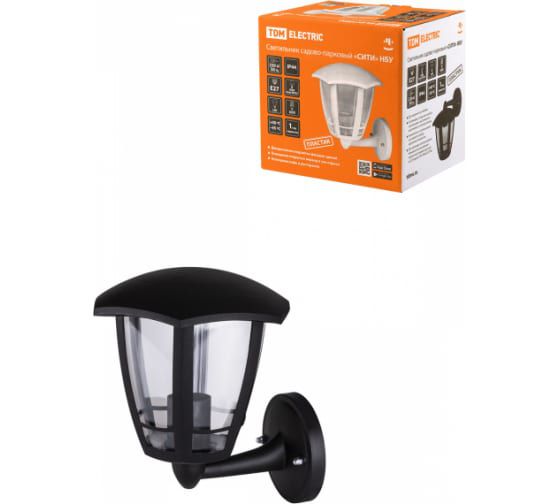 Изображение товара Светильник СИТИ НБУ 07-60-003 У1 садово-парковый 6-х гранник настенный вверх черный TDM в Миди Лтд