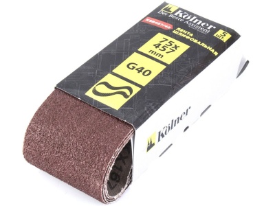 Изображение товара Лента шлифовальная 457*75 мм Р40 Kolner KSB 457/40  (5шт /п) в Миди Лтд