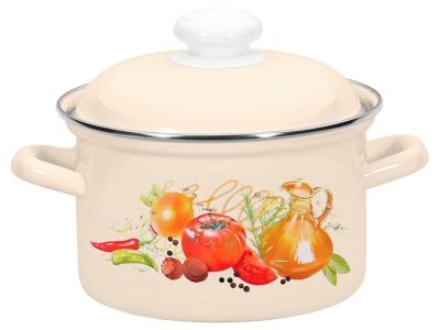 Кастрюля эмаль жемчужная 6,0л Итальянская кухня С-1618АП2/4Жм (4шт/уп) - фото в Миди Лтд Изображение товара Кастрюля эмаль жемчужная 6,0л Итальянская кухня С-1618АП2/4Жм (4шт/уп) в Миди Лтд