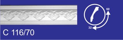 Инжекционный плинтус 32*60*2м  C116/70 (уп-50шт) - фото в Миди Лтд Изображение товара Инжекционный плинтус 32*60*2м  C116/70 (уп-50шт) в Миди Лтд