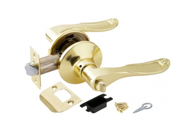 Изображение товара Замок ручка Золото с фиксатором 6030 РВ-B в Миди Лтд