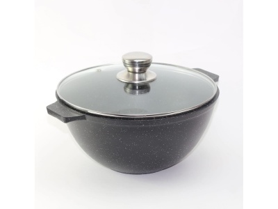 Изображение товара Казан для плова Granit Perfection black АП 5л СК АЛТЕЙ(4шт/уп)  в Миди Лтд