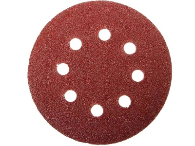 Изображение товара Круг абразивный на велюр осн зер 40 d125  8 отв (5шт/уп) в Миди Лтд