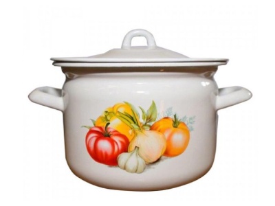 Кастрюля эмаль белая 2,4л Овощное ассорти Р-16102Б/4 (4шт/уп) Х - фото в Миди Лтд Изображение товара Кастрюля эмаль белая 2,4л Овощное ассорти Р-16102Б/4 (4шт/уп) Х в Миди Лтд