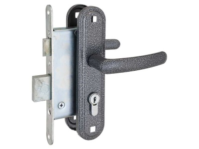 Изображение товара Замок врезной 3B4-7.02C Россия серебро с ручкой Стандарт (10шт/уп) в Миди Лтд