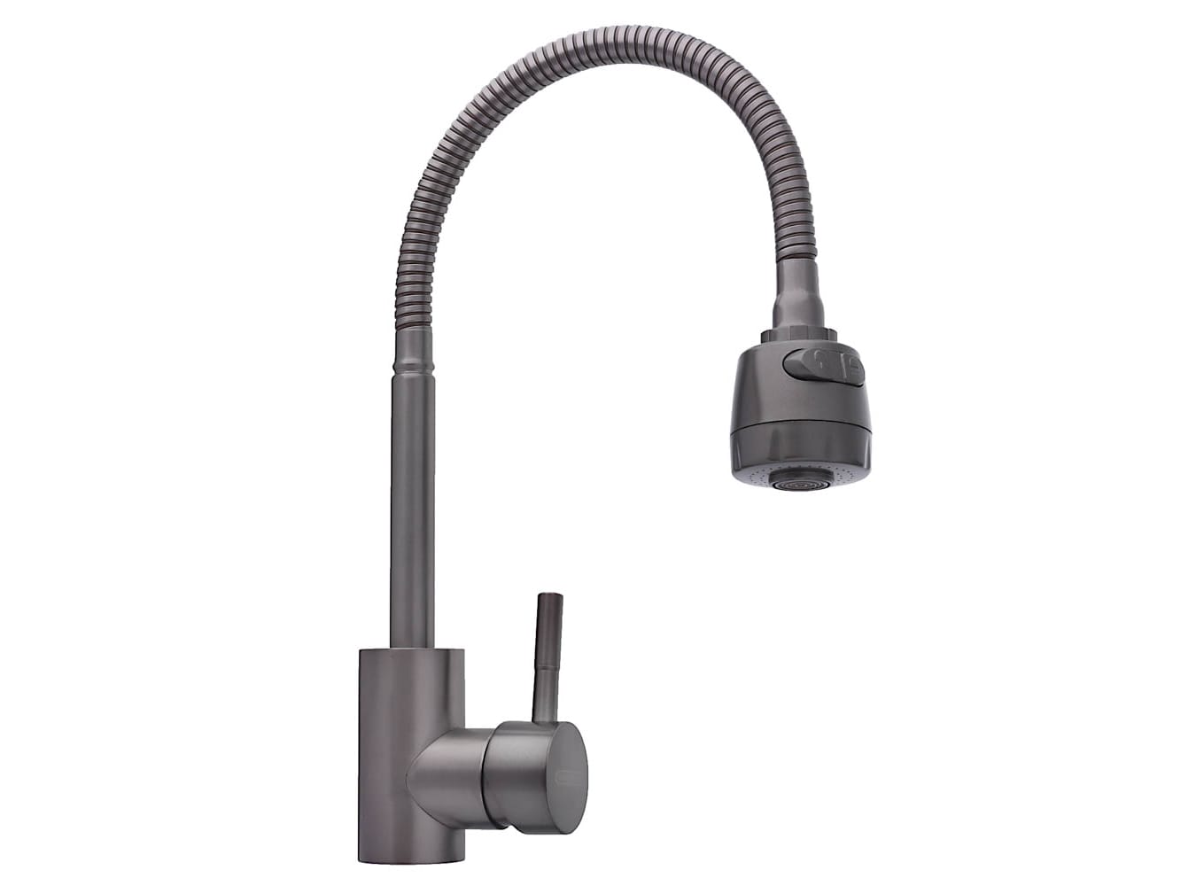 Изображение товара Смеситель для кухни СоюзКран гибкий излив керам картридж 35мм графит SS01-F132 в Миди Лтд