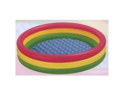 Изображение товара Бассейн надувной детский Цветные кольца INTEX  надувное дно заплатка 114*25см 57412NP (6шт/кор) в Миди Лтд