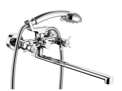 Изображение товара Смеситель для ванны длинный излив QMG7-A TROYA в Миди Лтд