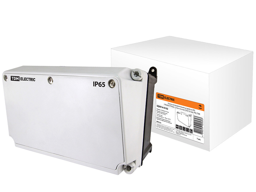 Корпус распределительного устройства КРУ (190х265х170) с устан панелью(235*125) IP65 TDM - фото в Миди Лтд Изображение товара Корпус распределительного устройства КРУ (190х265х170) с устан панелью(235*125) IP65 TDM в Миди Лтд