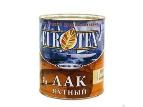 Изображение товара Лак яхтный EUROTEX п/матовый 2л (3шт/уп; 234шт/пал) в Миди Лтд