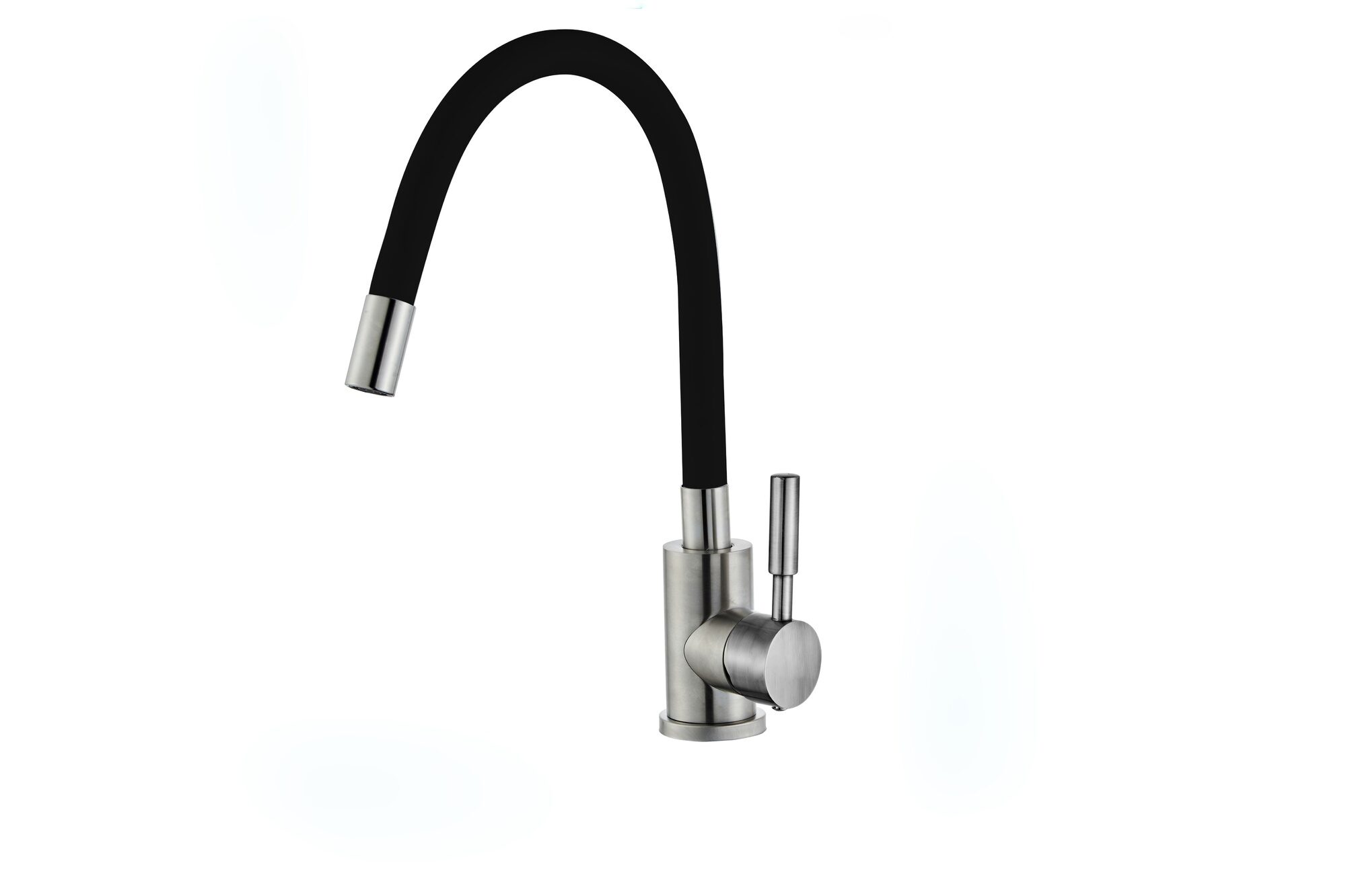 Изображение товара Смеситель для кухни силиконовый излив 35мм нерж 304 черный B49133E-8 ХХХ в Миди Лтд