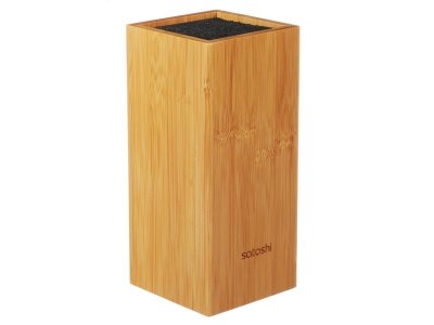 Изображение товара Подставка для ножей 10*22,5см, полипропиленовые разделители SATOSHI Бамбук (8шт/кор)    ХХ в Миди Лтд