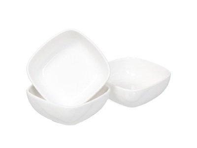 Изображение товара Салатник керамика квадратный белый 3шт 10*10см Daniks Квадрат (48шт/уп) в Миди Лтд