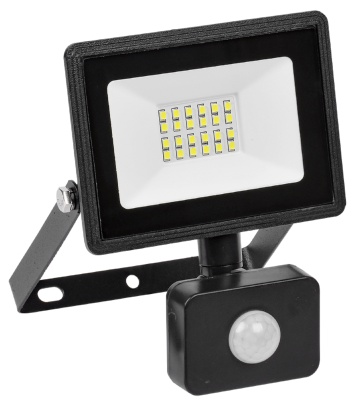 Изображение товара Прожектор светодиодный 30Вт ИЭК с датчиком движения СДО 06-30Д LED 6500К IP54 черный в Миди Лтд