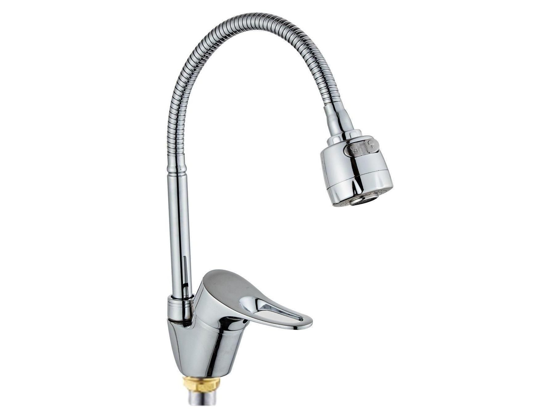 Изображение товара Смеситель для кухни высокий излив 40мм гайка S4743B ХХХ в Миди Лтд