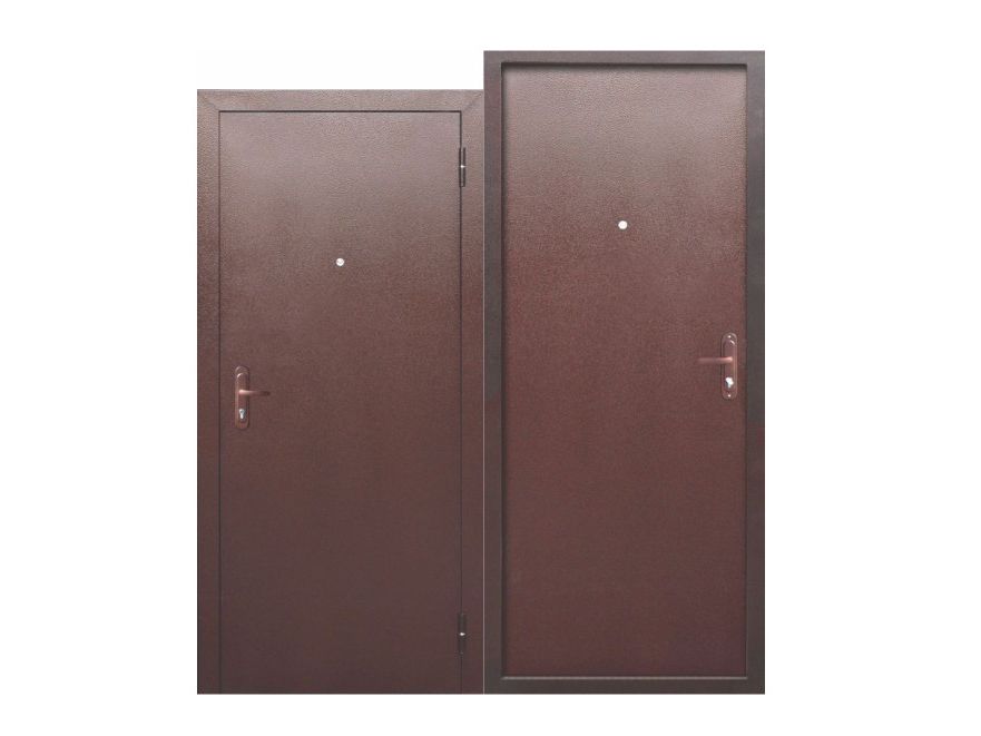 Изображение товара Дверь металлическая 960 правая Стройгост 5-1 Металл Г.К. (ручка, основной замок) в Миди Лтд