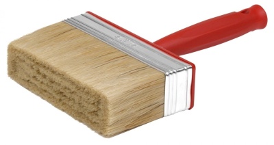 Макловица 40*140мм натуральная щетина нерж.обжим красная пласт.ручка - фото в Миди Лтд Изображение товара Макловица 40*140мм натуральная щетина нерж.обжим красная пласт.ручка в Миди Лтд