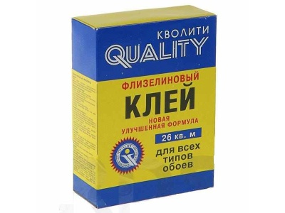 Изображение товара Клей обойный флизелиновый "Quality" в коробке 200гр (36шт/уп) в Миди Лтд
