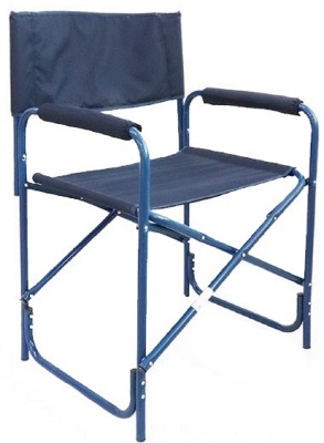 Изображение товара Кресло складное СЛЕДОПЫТ 585х450х825мм сталь 20мм цвет синий в Миди Лтд