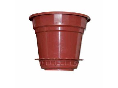 Кашпо с поддоном 1,0л белое (35шт/уп) - фото в Миди Лтд Изображение товара Кашпо с поддоном 1,0л белое (35шт/уп) в Миди Лтд