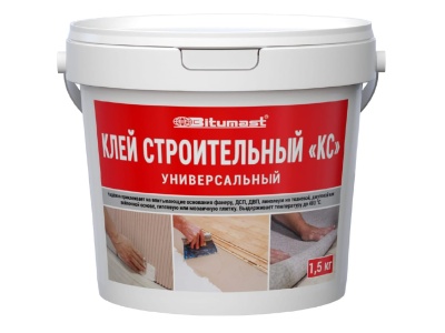 Изображение товара Клей строительный КС BITUMAST 1,5кг (12шт/кор; 384шт/пал) в Миди Лтд