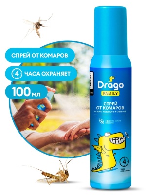 Изображение товара Средство репелентное Drago Family 100мл в Миди Лтд