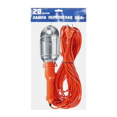 Изображение товара Лампа переносная 60Вт 20м Ермак (25шт/кор) в Миди Лтд