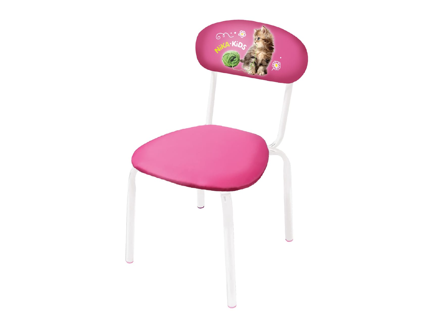Стул детский NIKA с котенком розовый - фото в Миди Лтд Изображение товара Стул детский NIKA с котенком розовый в Миди Лтд
