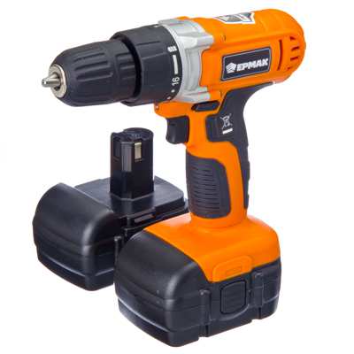 Дрель-Шуруповерт аккум Ермак ДША-12-2 Ni-Cd 12в   ХХ - фото в Миди Лтд Изображение товара Дрель-Шуруповерт аккум Ермак ДША-12-2 Ni-Cd 12в   ХХ в Миди Лтд